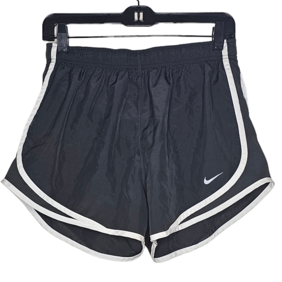 Nike Dri-Fit Running Shorts Charcoal Gray & White Size Large - Picture 1 of 7